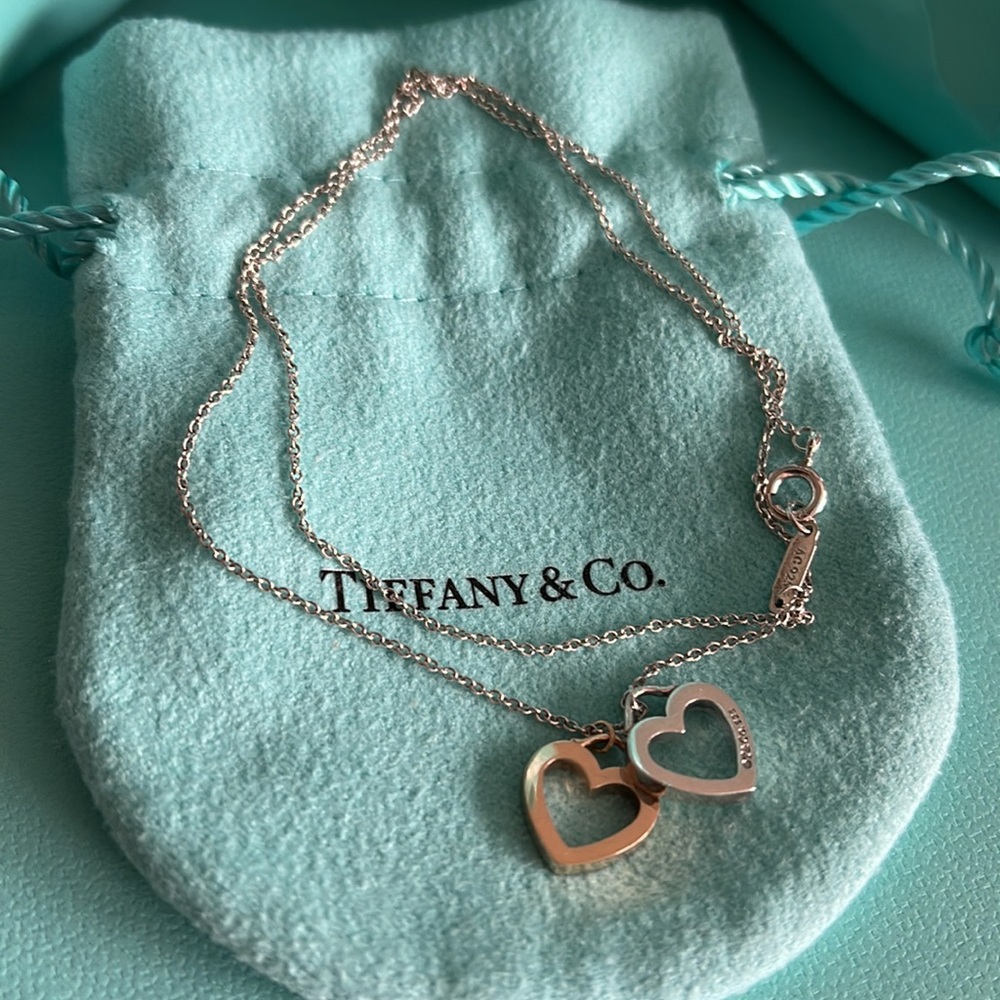 Tiffany & Co. double heart necklace - Picture 5 of 16